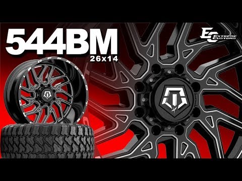 26x14 TIS 544BM wheels | 37x13.5R26 Fury Country Hunter M/T Tires