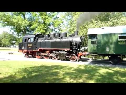 Dampfsonderzug 131.060 in Neustrelitz