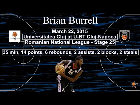 Brian Burrell - "U" Cluj at BT Cluj HIGHLIGHTS