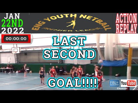ENG SPORTS UK YNPL U12 South Netball. Last Second Goal. Unbelievable Goal. Action Replay. 22/01/2022