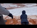 Epic Snow Sledding at Coral Pink Sand Dunes State Park