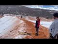 Epic Snow Sledding at Coral Pink Sand Dunes State Park