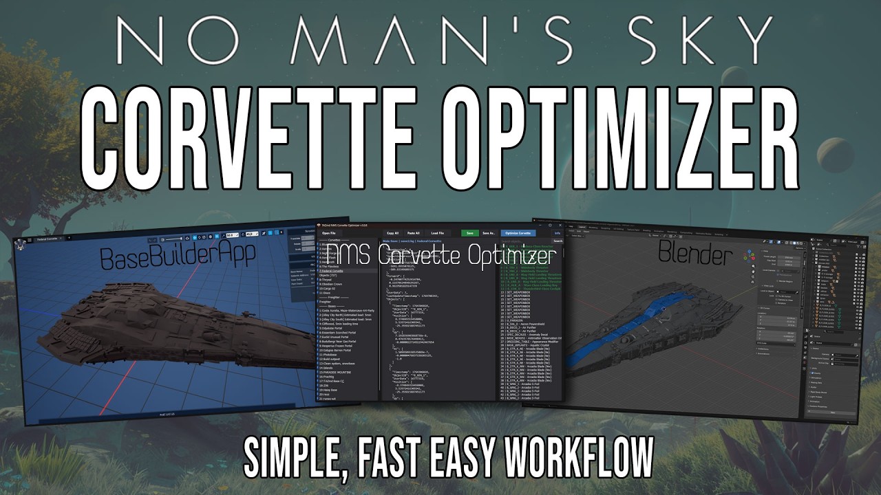TAZmd NMS Corvette Optimizer - No Man's Sky Save Editor