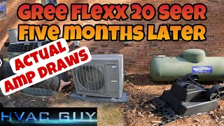 Gree Flexx Actual Amp Draws on 3 Ton - Attempting to Force Defrost.