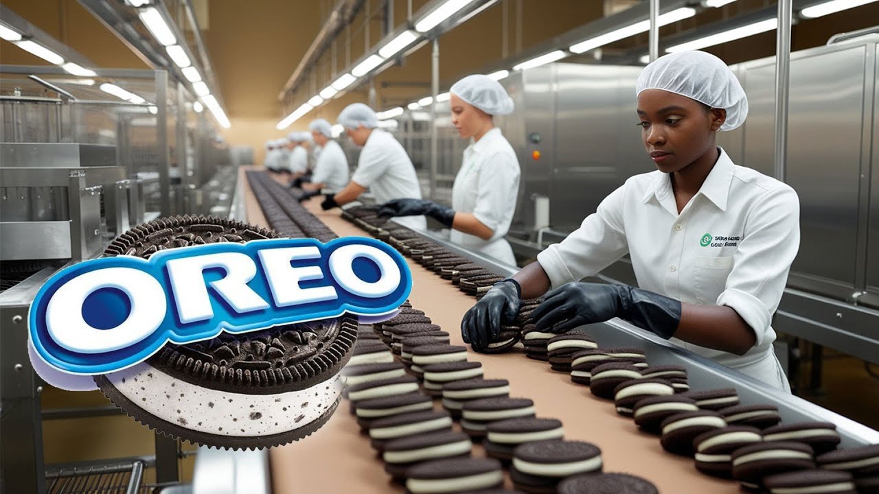 COMO É FEITO O BISCOITO OREO - PRODUÇÃO INDUSTRIAL