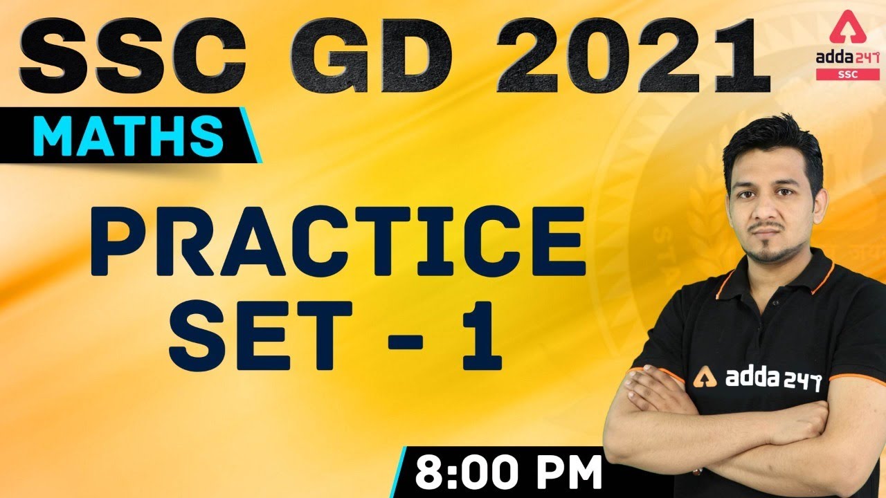 SSC GD 2021 | SSC GD Math | Practice Set #1