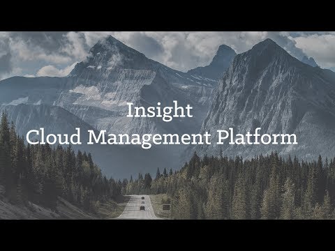 Insight Cloud Management Platform, CMP
