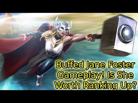 5 Star Buffed Jane Foster Gameplay! Utility And Damage Showcase | Marvel Contest Of Champions