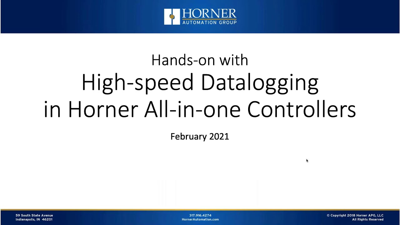 Hands-On, High Speed Datalogging