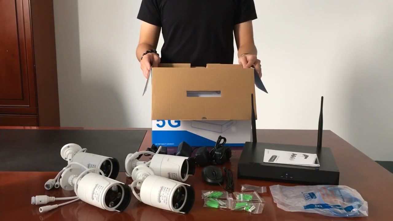 NVR WIFI Kit IP Camera Kits 4CH HD Wireless CCTV Security System Plug and Play