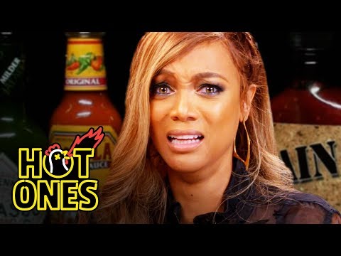 Tyra Banks Cries For Her Mom While Eating Spicy Wings | Hot Ones