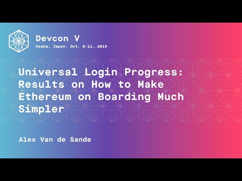 Universal Login Progress: results in on how to make ethereum on boarding much simpler preview