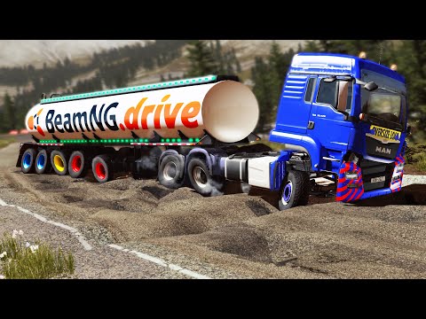 Trucks vs Potholes #38 | BeamNG.DRIVE