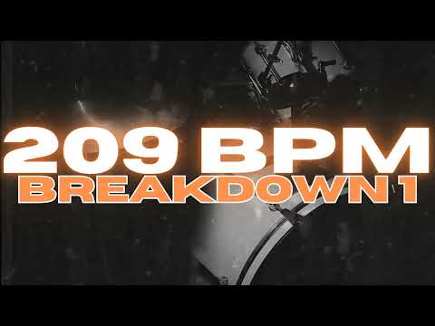 209 BPM - Metal Breakdown Drum Beat - Loop 1