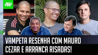 ‘Ô Mauro Cezar, o Alex me falou que…’: Vampeta arranca risadas com resenha ao vivo