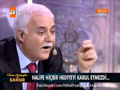Nihat Hatipoğlu Hoca Efendi ile Ramazan Sahur sohbeti 12.08.2012 HZ.Ömer (R.A)