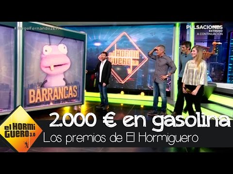 Barrancas hace ganar a una chica del público 2.000 € en gasolina - El hormiguero 3.0