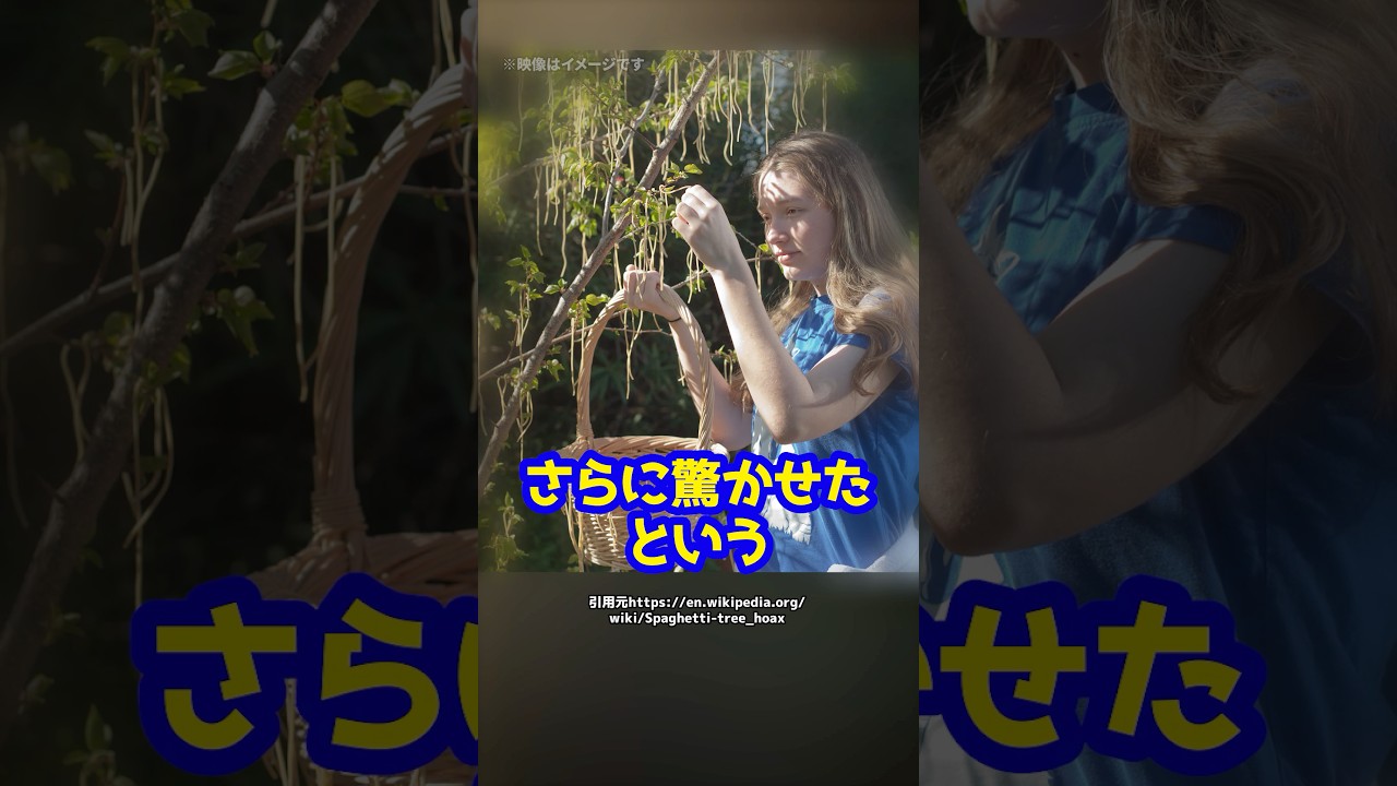 【エイプリルフール】英国メディアが報じた『スパゲッティの木』！？約800万人が騙された公共放送の大嘘とは #shorts