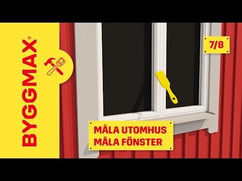 Måla utomhus del 7, måla fönster