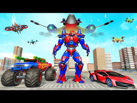 Dragon Robot Air Jet Transform Robot Shooting Game Vroom - Apps & Games Gameplay