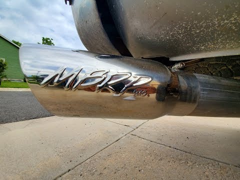 05 5.9 Cummins MBRP 4 inch Cat-back exhaust install and review.