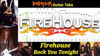 Rock You Tonight - Firehouse - Guitar + Bass TABS Lesson