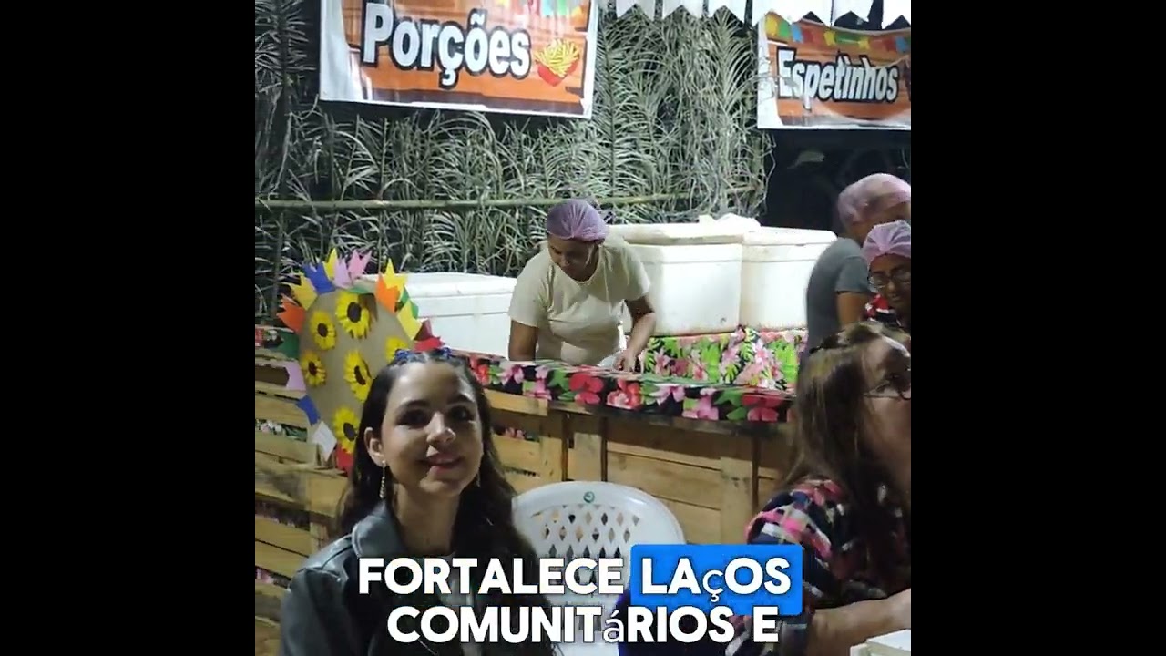 Festa junina na praça André Maggie
