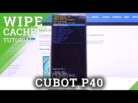 How to Wipe Cache Partition in CUBOT P40 – Remove Cache Files