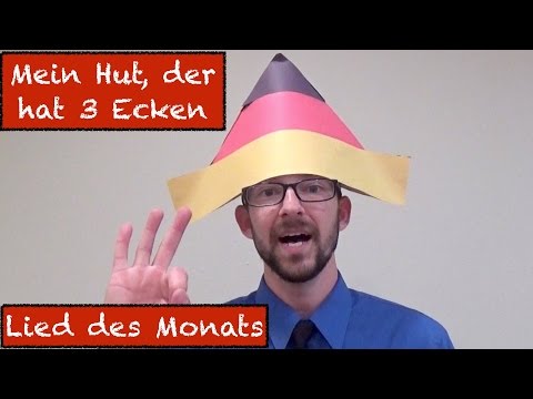 Mein Hut, der hat 3 Ecken - Lied - Deutsch lernen