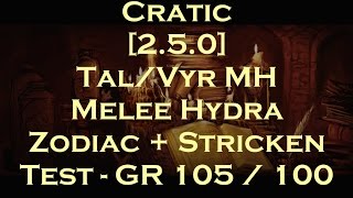 [2.5.0] Tal/Vyr Melee Hydra Test - 4p GR 105 / 100 @ 14k INT