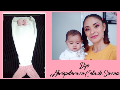 DYS ❤️👌COLA DE SIRENA PARA BEBÉ|paso a paso|#manualidades|#costura|abrigadora para bebe