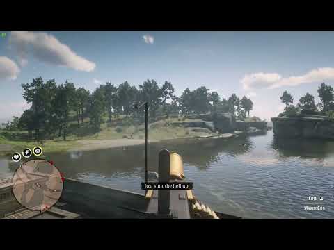 Robbing a train Maxim Gun go brrr Part 2 #rdr2cutscene #rdr2moment