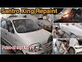 Santro Repainting Santro Repaint Cost Santro White Color Paint Abhishek Dogra