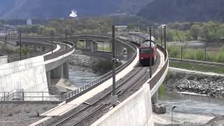 preview picture of video 'Tunnel de base du Lötschberg à Raron dans le Valais, Suisse'
