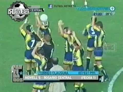 Newells 4 vs Rosario Central 1 Clausura 1999 Real, Saldaña, Crosa FUTBOL RETRO TV