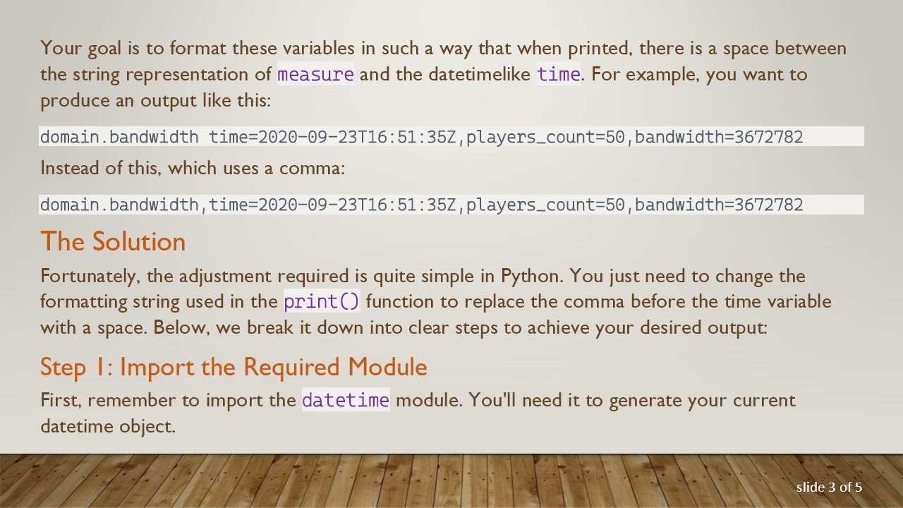 How to Insert White Space Between a String and an Int Data Type in Python