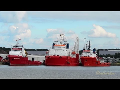 5 offshore support vessels ATALANTI VICTOR HENSEN MARKAB SHELF EXPRESS ARTEMIS Emden