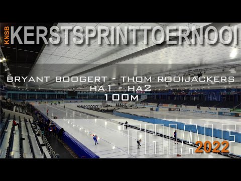 Bryant Boogert - Thom Rooijackers 100m Kerstsprinttoernooi Thialf 2022