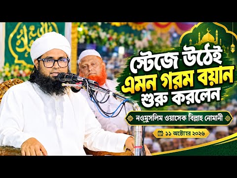 নওমুসলিম ওয়াসেক বিল্লাহ নোমানী। নতুন ওয়াজ।