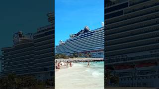 MSC Seaside docked in Ocean Cay! #msccruises #mscseaside #cruise #cruiseship #cruiselife