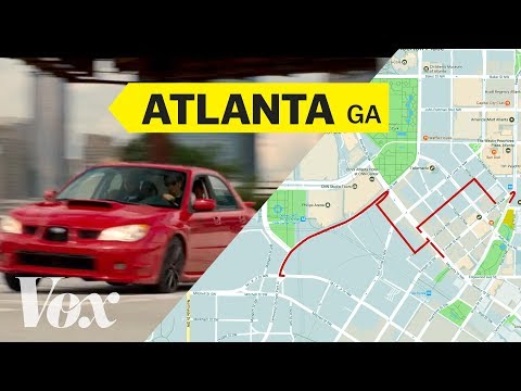 Baby Driver's opening car chase, mapped