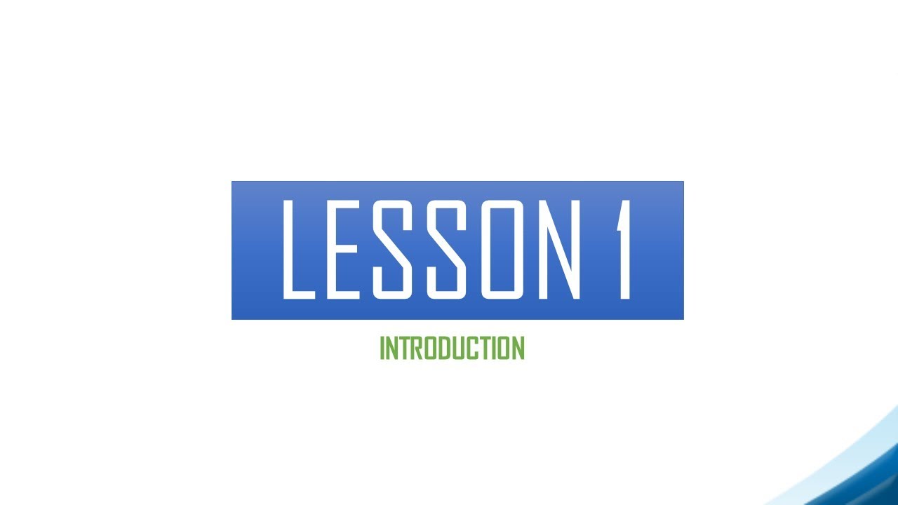 MicroStation Connect - Overview - lesson 1