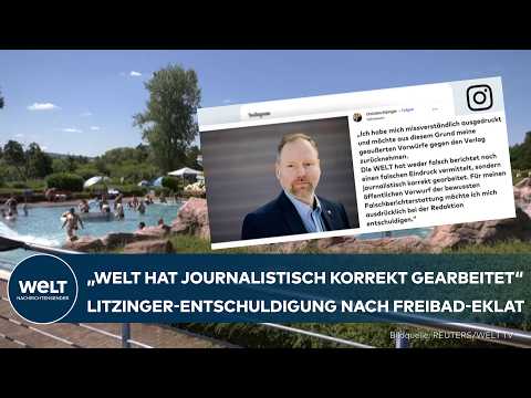 FREIBAD-ÜBERGRIFFE: Gelnhausens Bürgermeister Litzinger entschuldigt sich für Vorwürfe gegen WELT