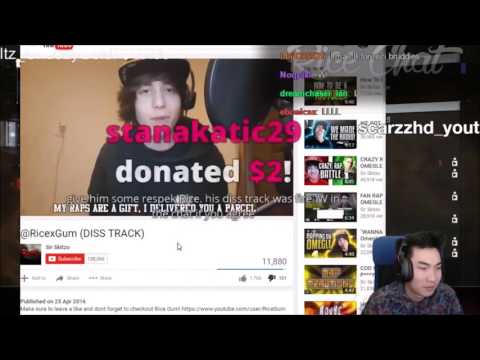 RiceGum Reacts to Sir Skitzo Disstrack
