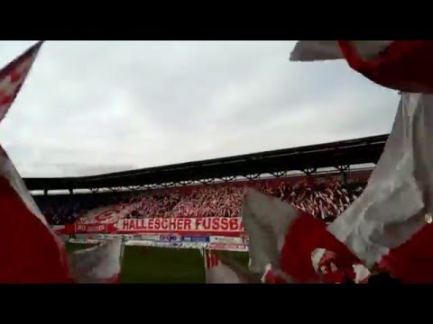 HFC Chemie vs. Dynamo Dresden 07.02.2016 - Choreo Fankurve - 50 Jahre HFC Teil 3