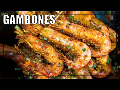 Gambones estilo chino al wok