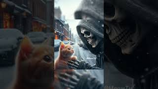 Another little stray cat has been rescued by an angel on earth #kitten  #aicat #cat #cute