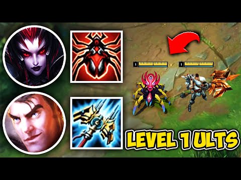 WE PICKED TWO CHAMPIONS WITH LEVEL 1 ULTS AND STOMPED BOT LANE - League of Legends