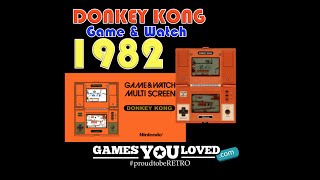 Classic Donkey Kong Game & Watch 1982. Review & Gameplay