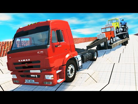 EXPERIMENT - CARS vs STEPS ROAD Crashes - BeamNG DRIVE | CrashTherapy